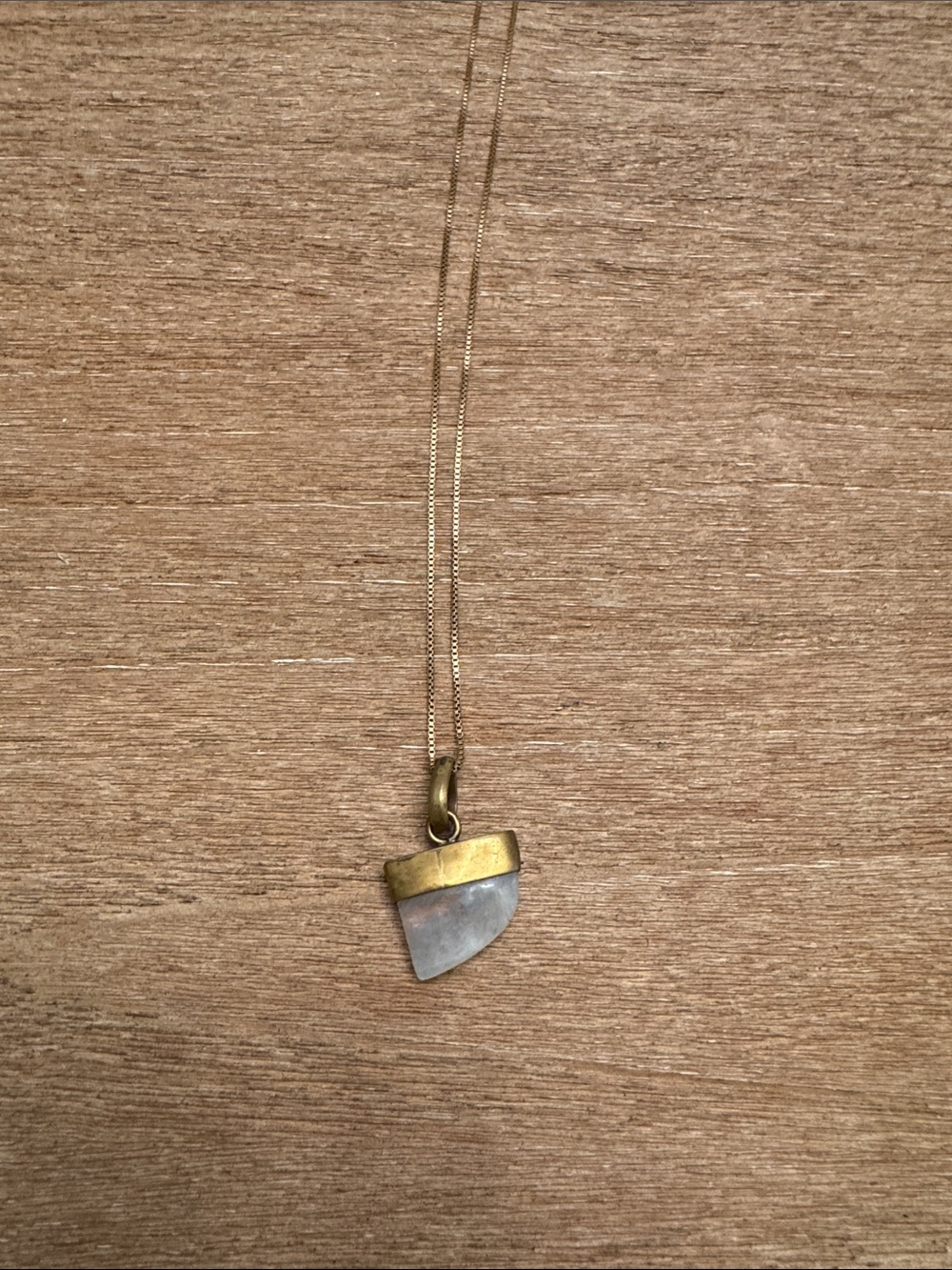 Gold & Gray Two-Tone Pendant Necklace - Women Jewelry